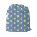 Flowers leaves. floristic pattern Drawstring Pouch (2XL) View2