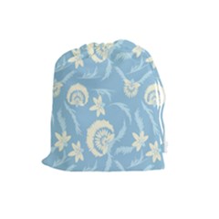 Blue Fantasy Drawstring Pouch (large) by Eskimos