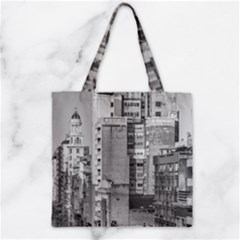 Aerial View Montevideo Uruguay Zipper Grocery Tote Bag by dflcprintsclothing