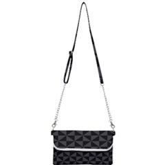 Abstraittrianglesnoir Mini Crossbody Handbag by kcreatif
