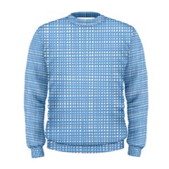 Blue Knitted Pattern Men s Sweatshirt by goljakoff