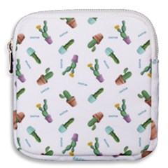 Cacti In Pots Mini Square Pouch by SychEva