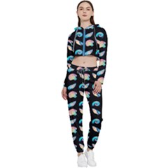 Sea Shells Cropped Zip Up Lounge Set by Sparkle