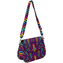 Abstract Pattern Saddle Handbag by designsbymallika