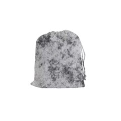 Degrade Blanc/gris Drawstring Pouch (small) by kcreatif