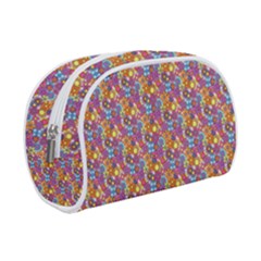 Summer Floral Pattern Make Up Case (small) by designsbymallika