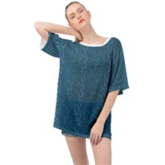Algae And Aquatic Plants Oversized Chiffon Top by SychEva