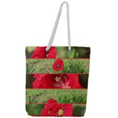 Photos Collage Coquelicots Full Print Rope Handle Tote (large) by kcreatif