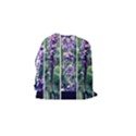 Collage Fleurs Violette Drawstring Pouch (Small) View2