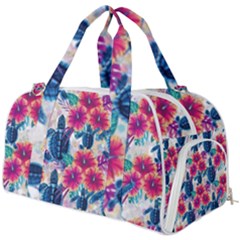 Tropical Flowers Turtles Cbdoilprincess 9a8efa63-1b6b-4226-a85c-858859e581d8 Burner Gym Duffel Bag by CBDOilPrincess1