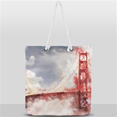 Golden Gate Bridge Full Print Rope Handle Tote (large) by goljakoff