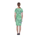 Folk floral pattern. Abstract flowers print. seamless pattern Classic Short Sleeve Midi Dress View2