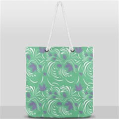 Folk Floral Pattern  Abstract Flowers Print  Seamless Pattern Full Print Rope Handle Tote (large) by Eskimos