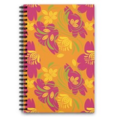 Folk Floral Pattern  Abstract Flowers Print  Seamless Pattern 5 5  X 8 5  Notebook by Eskimos