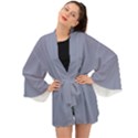 Cool Grey Long Sleeve Kimono View1