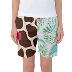 Palm Tree Women s Basketball Shorts by tracikcollection