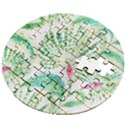  Palm Trees by Traci K Wooden Puzzle Round View2