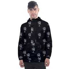 Ancient Greek Artwork Motif Pattern Men s Front Pocket Pullover Windbreaker by dflcprintsclothing