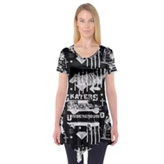 Skater-underground2 Short Sleeve Tunic  by PollyParadise