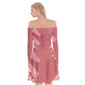 Terracota  Off Shoulder Skater Dress View2