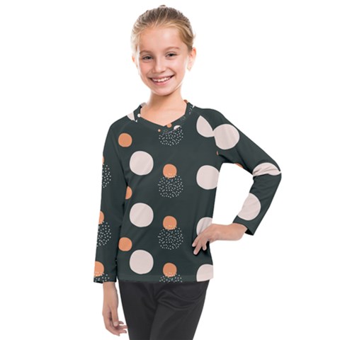 Black Peach White  Kids  Long Mesh Tee by Sobalvarro