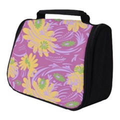 Folk Floral Pattern  Abstract Flowers Surface Design  Seamless Pattern Full Print Travel Pouch (small) by Eskimos
