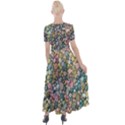Multicolored Watercolor Stones Button Up Short Sleeve Maxi Dress View2