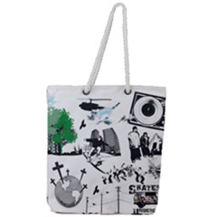 Skaterunderground Full Print Rope Handle Tote (large) by PollyParadise