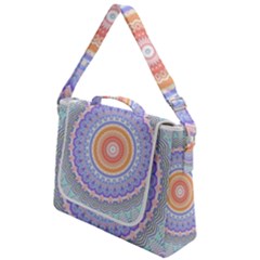 Pretty Pastel Boho Hippie Mandala Box Up Messenger Bag by CrypticFragmentsDesign