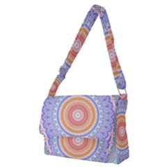 Pretty Pastel Boho Hippie Mandala Full Print Messenger Bag (m) by CrypticFragmentsDesign