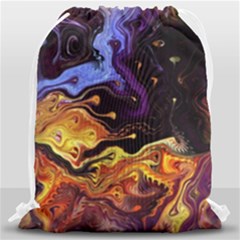 Nebula Starry Night Skies Abstract Art Drawstring Bag (large) by CrypticFragmentsDesign