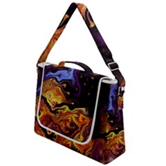 Nebula Starry Night Skies Abstract Art Box Up Messenger Bag by CrypticFragmentsDesign