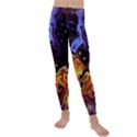 Nebula Starry Night Skies Abstract Art Kids  Lightweight Velour Leggings View1
