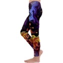Nebula Starry Night Skies Abstract Art Kids  Lightweight Velour Leggings View2