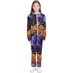 Nebula Starry Night Skies Abstract Art Kids  Tracksuit by CrypticFragmentsDesign
