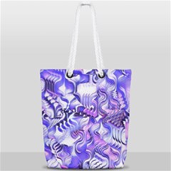 Weeping Wisteria Fantasy Gardens Pastel Abstract Full Print Rope Handle Tote (small) by CrypticFragmentsDesign