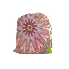 Pink Beauty 1 Drawstring Pouch (large) by LW41021