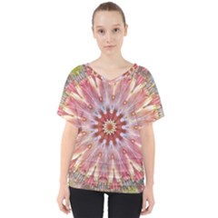 Pink Beauty 1 V-neck Dolman Drape Top by LW41021