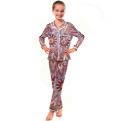 Pink Beauty 1 Kid s Satin Long Sleeve Pajamas Set by LW41021
