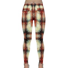 Royal Plaid  Lightweight Velour Classic Yoga Leggings by LW41021