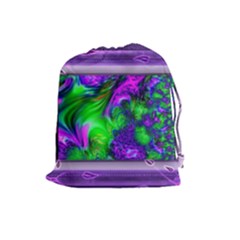 Feathery Winds Drawstring Pouch (large) by LW41021