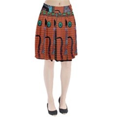 Cats Pleated Skirt by LW41021