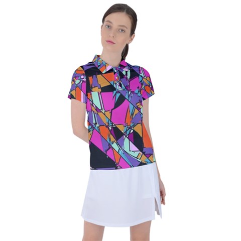 Abstract Women s Polo Tee by LW41021
