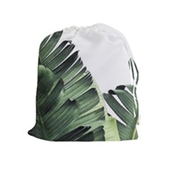 Banana Leaves Drawstring Pouch (xl) by goljakoff