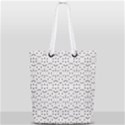 Modern Geometric Black And White Print Pattern Full Print Rope Handle Tote (Small) View2