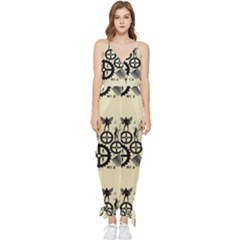 Angels Sleeveless Tie Ankle Jumpsuit by PollyParadise