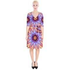 Passion Flower Wrap Up Cocktail Dress by LW323