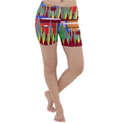Forrest Sunset Lightweight Velour Yoga Shorts by LW323