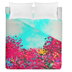 Flowers Duvet Cover Double Side (queen Size) by LW323