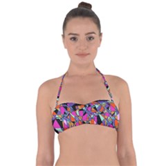 Abstract 2 Halter Bandeau Bikini Top by LW323